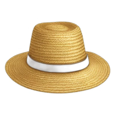Straw hat sticker