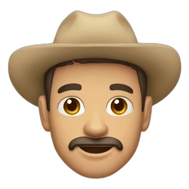 Hombre vaca  sticker