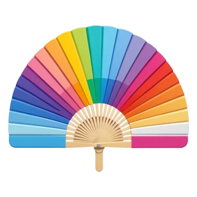 3D pantone colour fan spread sticker