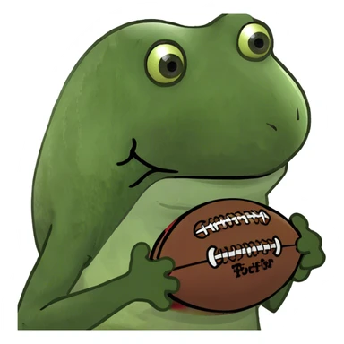 wearing a football helmet  sticker