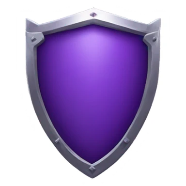 purple shield sticker