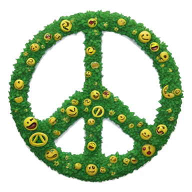 Peace sign with tumb sticker