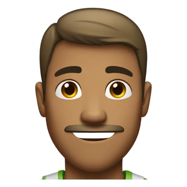 a man with a five o'clock shadow sticker