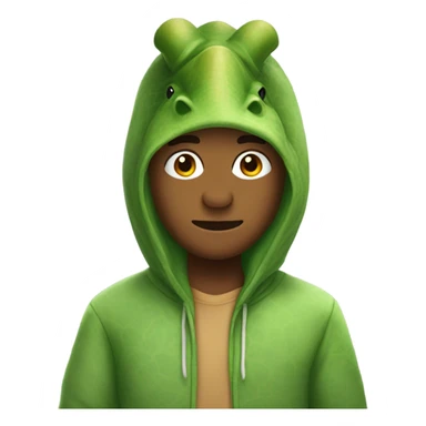 Person wearing a dinosaur onesie  sticker
