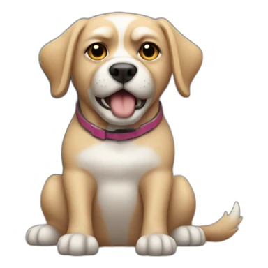 angry dog guarding a ssd sticker