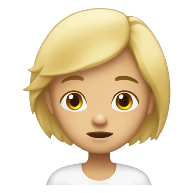 Una rubia durmiendo  sticker