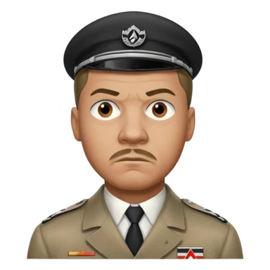 Mbappé mixed with Adolf Hitler sticker