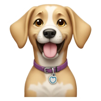 Dog saying thanks sticker