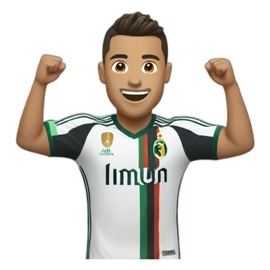 ronaldo celebration emoji sticker