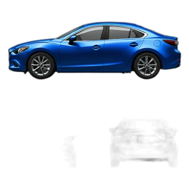 Mazda 6 blue  sticker