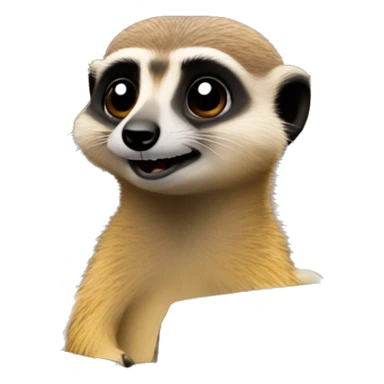 meerkat in a convertible sticker