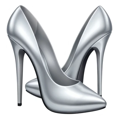 tacones plateadas sticker