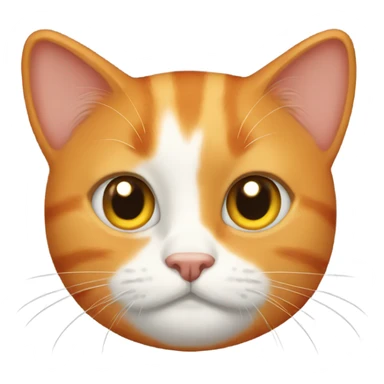 🥹 mixed with orange cat sticker