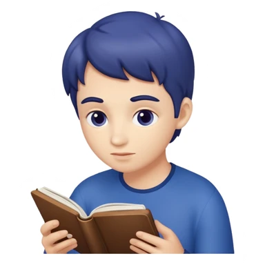 Arándano leyendo sticker