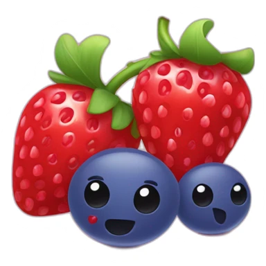 Fraise et framboise et myrtille sticker