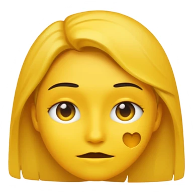 anonymous person, emoji style, silhouette face, no details, yellow color sticker