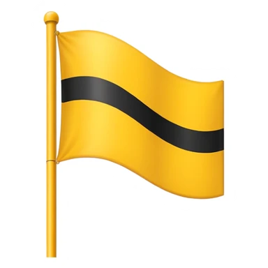Create 2 yellow lined and 1 black lined flag emoji and put black line between yellow lines sticker