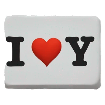 I heart NY sign sticker