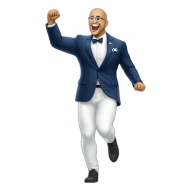 James Franklin PSU cheering sticker