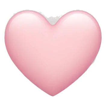 light pink heart sticker