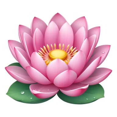 Pink lotus sticker