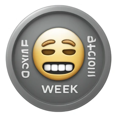 coin with the inscription week without smoking sticker