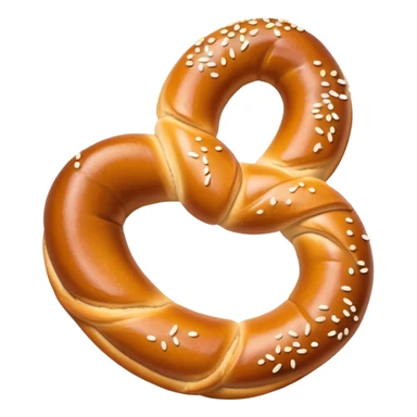Bavarian pretzel with honey mustard  sticker
