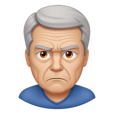 frustrated male aged 58 emoji sticker