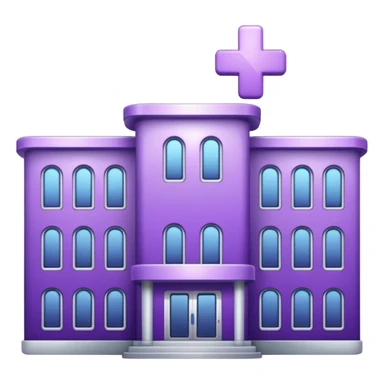 glitter purple hospital sticker