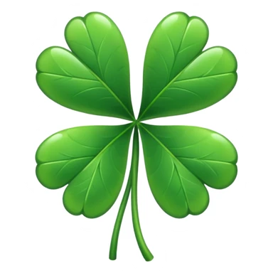 Make a Emoji of five leaf clover sticker