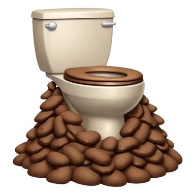 poop in toilet sticker