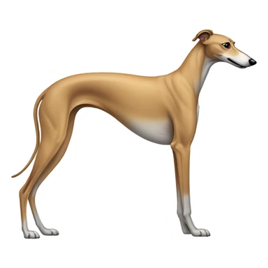 full tan greyhound sticker
