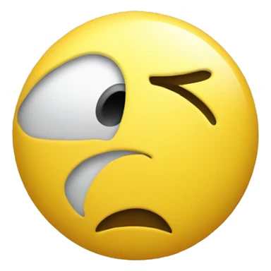 yellow ball face emoji rubbing chin and thinking sticker