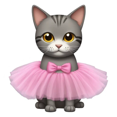 Cat in a tutu sticker