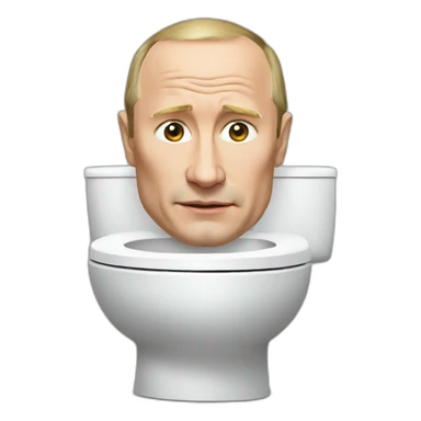 Putin and toilet sticker