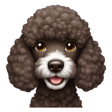 dark-brown-cute-poodle sticker