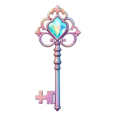 Pastel-pink-blue-yellow-gradients fancy romantic beautiful aesthetic key  sticker