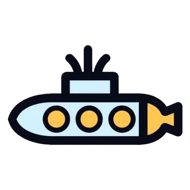 submarine underwater vessel sticker