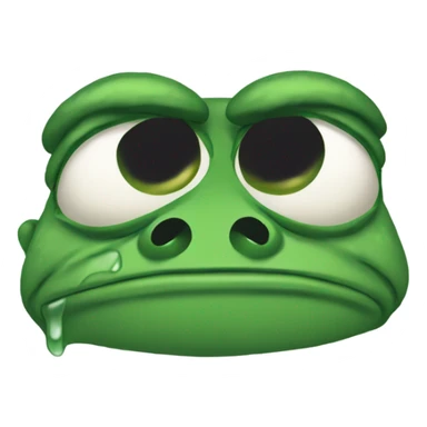 Pepe the frog traumatized sticker