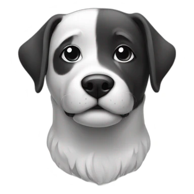 Dog Water black and White sticker