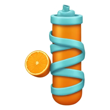 orange squeeze tube sticker