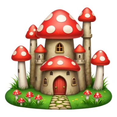 mushroom castle sticker