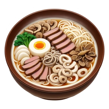 Udon nabe with beef brisket and mushrooms  sticker