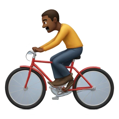 Me on a bicycle going fast sticker