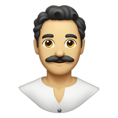 demiurge wearing mustache sticker