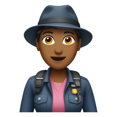 a female tour guide sticker