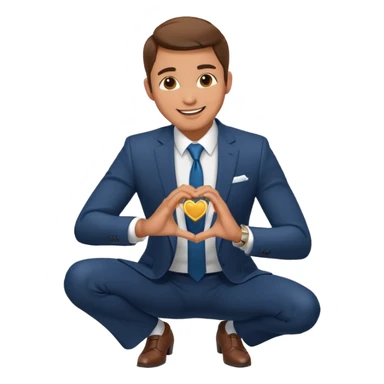 man kneeling and asking for marriage sticker