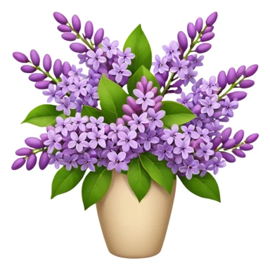 Bouquet of lilac flowers  sticker