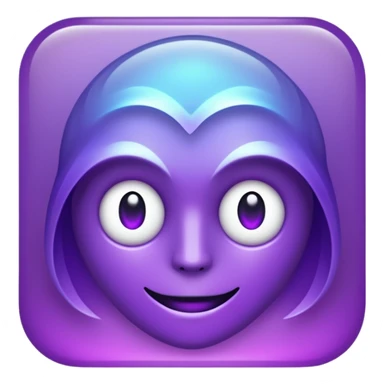 glitter cian and purple phantom sticker