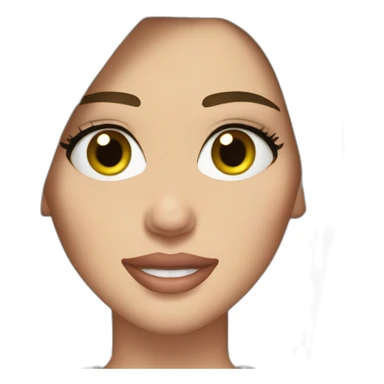 Brunette miley cyrus, somewhat detailed sticker